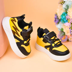 Kids Sneakers Yellow Batman Made Of Ecological Leather