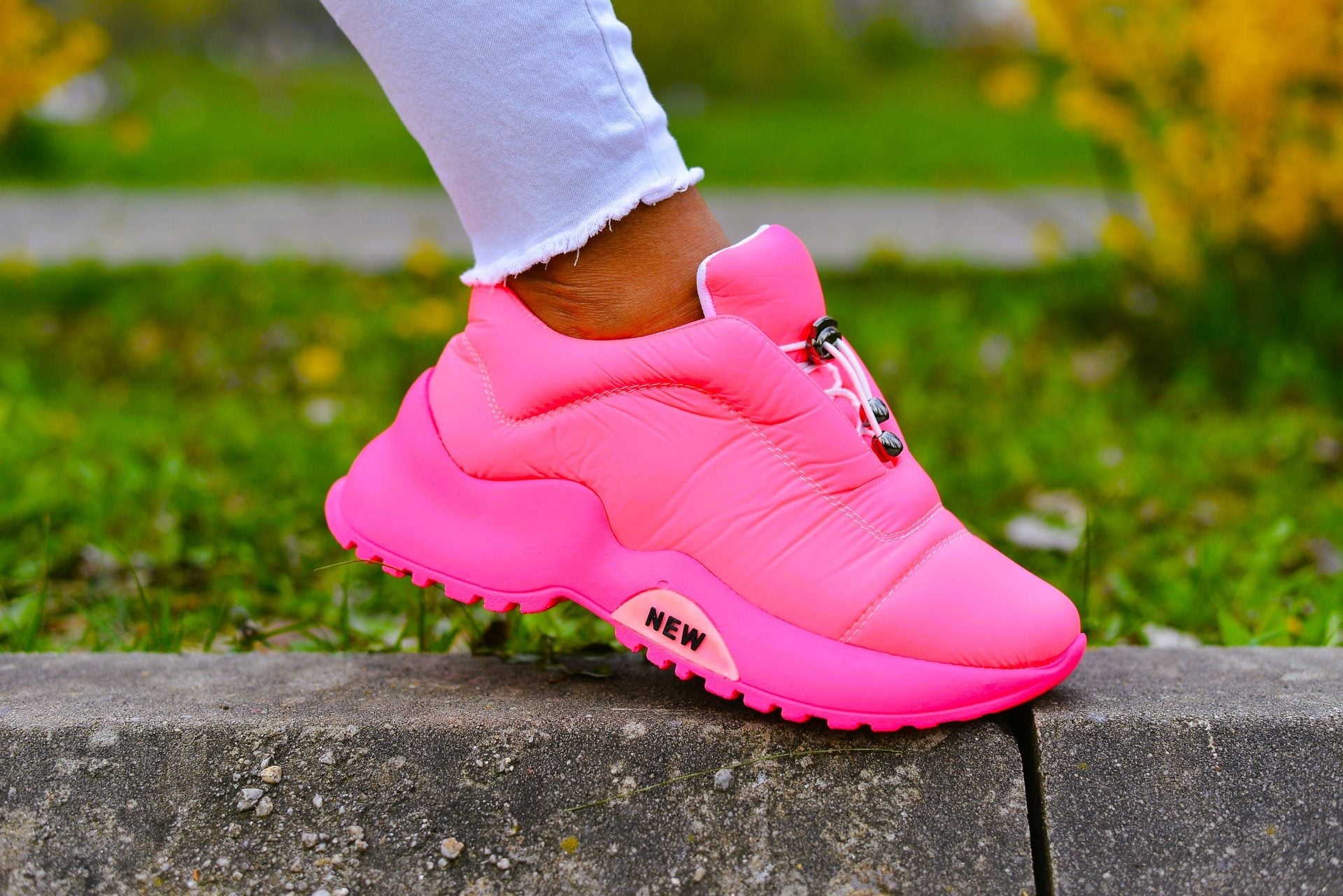 Women's Pink Neon Chiquita Waterproof Sneakers
