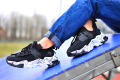 Women's Sneakers DIANNA Black Textile Material Sock Style