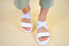 Women's White Pixie Sandals