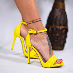 Women's Yellow Pandora Eco Leather Sandals