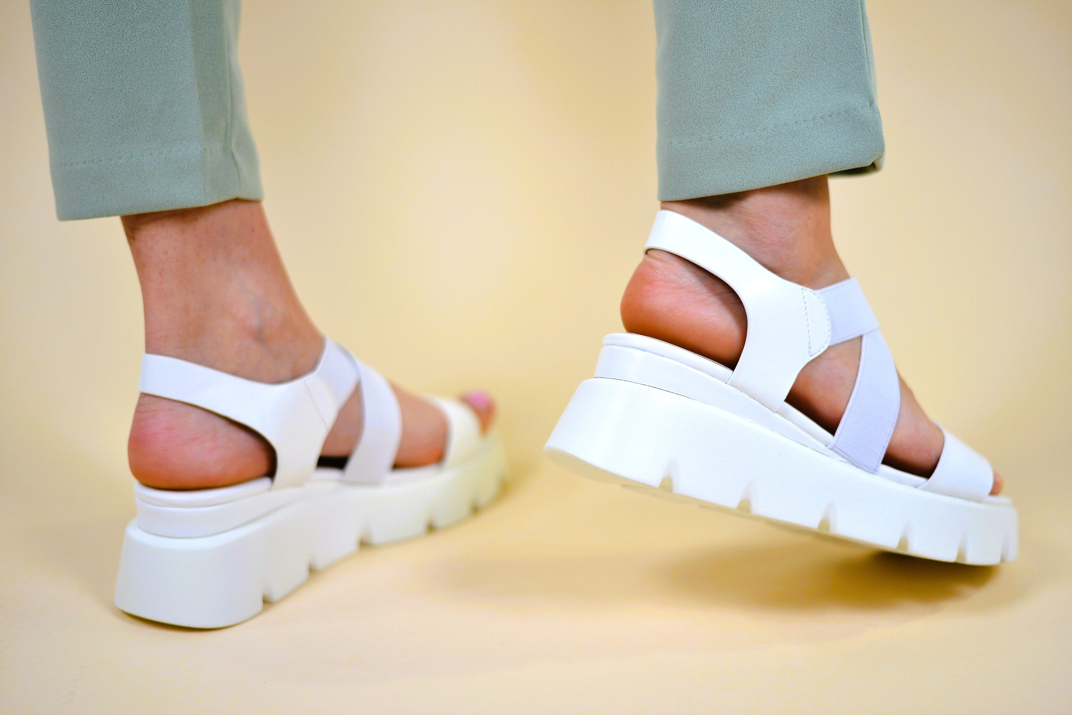 Women's White Pixie Sandals